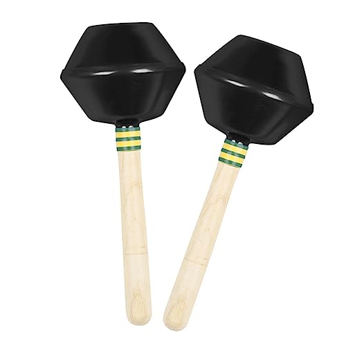 Sessleger Orff Sand Hammer Orff Musical Percussion Instrument Kinder Rassel Spielzeug Musikinstrument Toy, 1 Paar, Schwarz von Sessleger