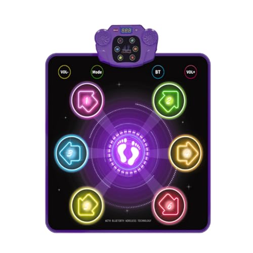 Sessleger Tanzmatte für Kinder Youth Glow mit 6 Modi, Bluetooth, integrierte Musik-Tanzmatte, elektrische Tanzmatte von Sessleger