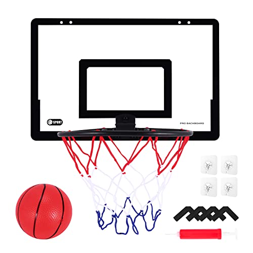 Sessleger Tragbares Funny Mini Basketball Hoop Toy Kit Indoor Home Basketball Fans Sport Game Toy Set Tragbar Basketball Spielzeug für Kinder Erwachsene von Sessleger