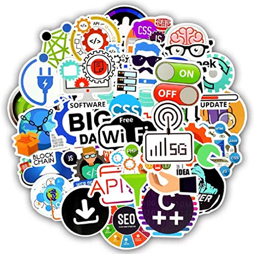 Top Aufkleber! Set von 50 Informatik Geek Aufkleber Premium Qualität - Vinyls Stickers Nicht Vulgär – Fashion, Stil, Bombe, Graffiti - Anpassung Laptop, Gepäck, Motorrad, Fahrrad, Skateboard Top Aufkleber! Set von 50 Informatik Geek Aufkleber Premium Qualität - Vinyls Stickers Nicht Vulgär – Fashion, Stil, Bombe, Graffiti - Anpassung Laptop, Gepäck, Motorrad, Fahrrad, Skateboard von SetProducts