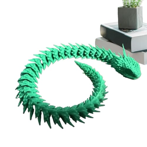 3D Gedruckte Schlange Spielzeug, 15cm Flexible Schlangen Fidget Toys, Schlange Fidget Toy, 3D Gedruckte Tiere Spielzeug, Gelenkige Schlangendeko Für Büro Und Zuhause Dekorationen von Setauoo