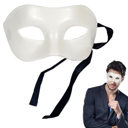 Setauoo Maskenballmaske für Erwachsene, Maskenballmaske - Cosplay Maskerade Männer Frauen Maske - Home and Gathering Halbgesichtsmaske mit verstellbarem Riemen für Freund, Freundin von Setauoo