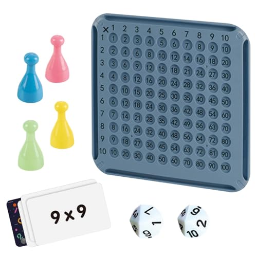 Setauoo Mathe Table Game, Math Game Board,Hölzerne Bildungsmathematik Tischbrett - Interaktives Lernspielspielzeug für Kinder 8-12 Klassenzimmer von Setauoo