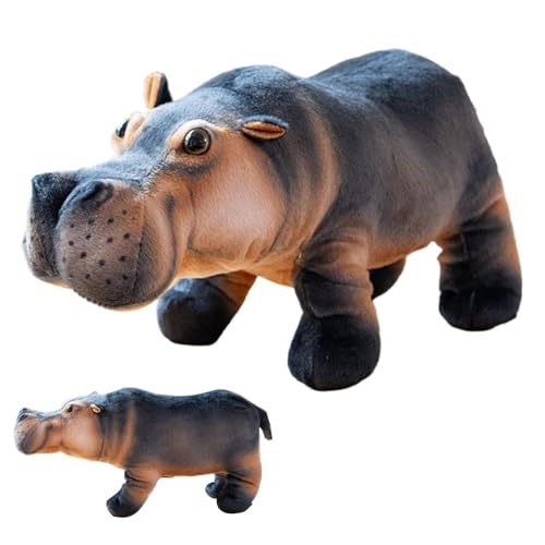 Setauoo Moo Dengs nilpferds Plüschtier, Hippo Kuscheltier, Zwergflusspferdn Plüschtier, Weiches nilpferds Plüschkissen Für Kinder, jungens, Mädchen, Schlafzimmer, Heimdekoration, 30 cm von Setauoo