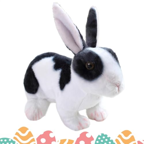 Setauoo Osterhase Plüschtier, 25cm Kuscheltier Hase, Kuscheltiere Osterhase, Plüsch Kaninchen Spielzeug, Kuscheltier Osterhase Puppe Geschenk Für Kinder Jungens, Mädchen, Weihnachten von Setauoo