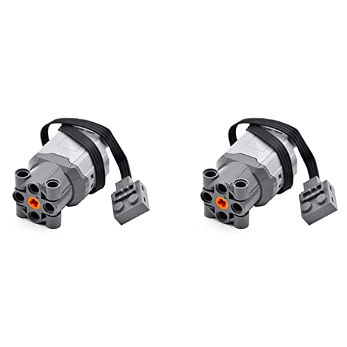 Sevenvtwo 2X Technische Teile Motor Gebäude Block Motor L-Motor 88003 für Power Funktionen Elektrisch Zusammengebauter Gebäude Block Spielzeug Teil von Sevenvtwo