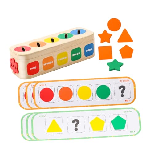 Sewroro 1 Satz Zum Sortieren Von Geometrien Bausatz Füller-kit Haustier Gummibonbons Puzzle-Puzzle Kinderautositz Teiler Bausätze Bildungsspielzeug Holz von Sewroro