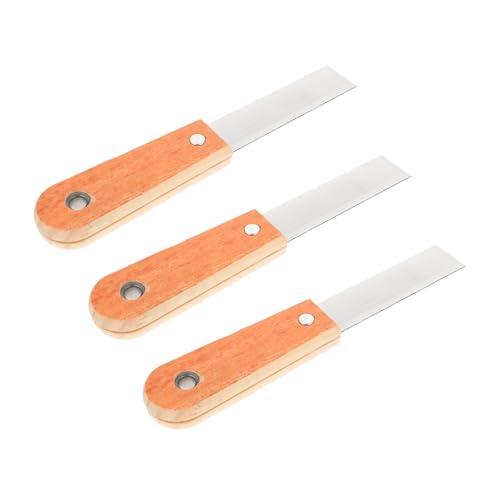 Sewroro 10 Stück Teiliges Professioneller Spachtel mit Doppellagigem Holzgriff Breiter Ölfugen Spachtel für Hausdekoration Langlebiger Polierspachtel zum Gleichmäßigen Auftragen von Farbe Sewroro 10 Stück Teiliges Professioneller Spachtel mit Doppellagigem Holzgriff Breiter Ölfugen Spachtel für Hausdekoration Langlebiger Polierspachtel zum Gleichmäßigen Auftragen von Farbe von Sewroro