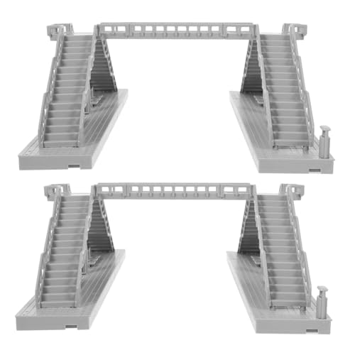 Sewroro 2 Stück Teiliges Mini Fußgängerbrücken-Modell aus Robustem Material Realistisch Detailliert für Eisenbahn Sandtisch-Dekoration Vielseitig Einsetzbar für Diorama und Gartenanlagen Sewroro 2 Stück Teiliges Mini Fußgängerbrücken-Modell aus Robustem Material Realistisch Detailliert für Eisenbahn Sandtisch-Dekoration Vielseitig Einsetzbar für Diorama und Gartenanlagen von Sewroro