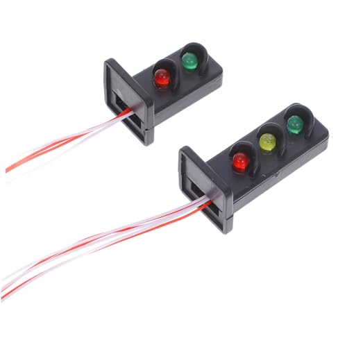 Sewroro 2 Stück Teiliges Miniatur verkehrssignal aus Abs Realistische Modell ampel für Eisenbahntisch Langlebiges Zug Signalleuchte Dekoratives Sandtisch zubehör für Modelllandschaften Sewroro 2 Stück Teiliges Miniatur verkehrssignal aus Abs Realistische Modell ampel für Eisenbahntisch Langlebiges Zug Signalleuchte Dekoratives Sandtisch zubehör für Modelllandschaften von Sewroro