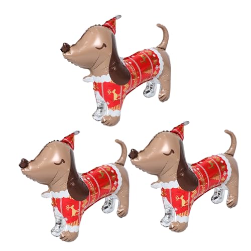 Sewroro 3 Stück Teiliges Aluminiumfolien-ballons Cartoon Hundemotiv Wiederverwendbare Hundeballon-deko für Hundegeburtstag Weihnachtsfeier und Tierparty Sewroro 3 Stück Teiliges Aluminiumfolien-ballons Cartoon Hundemotiv Wiederverwendbare Hundeballon-deko für Hundegeburtstag Weihnachtsfeier und Tierparty von Sewroro