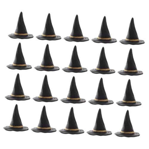 Sewroro 40 Stück Mini Hexenhüte aus Schwarzem Kunststoff Langlebige DIY Bastel Halloween Deko für Puppenhäuser Partydekorationen Rollenspiele als Feen und Sewroro 40 Stück Mini Hexenhüte aus Schwarzem Kunststoff Langlebige DIY Bastel Halloween Deko für Puppenhäuser Partydekorationen Rollenspiele als Feen und von Sewroro