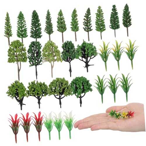 Sewroro 40 Stück Teiliges Miniatur-bäume Realistisch Gestaltete Plastik-mini Bäume Grüne Kiefern Bonsai Figuren Robust für Diorama Landschaft Modellbau Eisenbahn DIY Mikro-Landschaft Sewroro 40 Stück Teiliges Miniatur-bäume Realistisch Gestaltete Plastik-mini Bäume Grüne Kiefern Bonsai Figuren Robust für Diorama Landschaft Modellbau Eisenbahn DIY Mikro-Landschaft von Sewroro