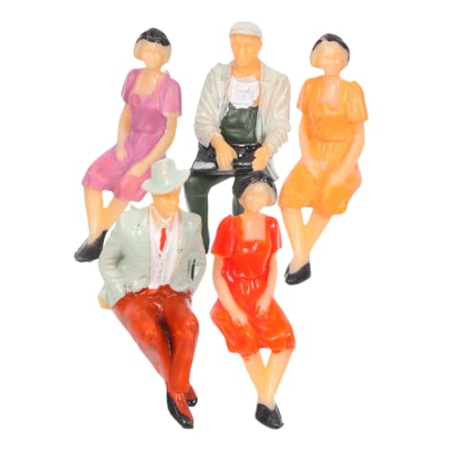 Sewroro 5 Stück Maßstab Bunte Sitzende Plastikfiguren für Sandtisch Modellbau Detailgetreue People für Dioramen Mikro-landschaften und Architekturmodelle Sewroro 5 Stück Maßstab Bunte Sitzende Plastikfiguren für Sandtisch Modellbau Detailgetreue People für Dioramen Mikro-landschaften und Architekturmodelle von Sewroro