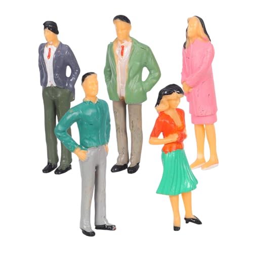 Sewroro 5 Stück Miniatur Figuren aus Robustem Farbige Stehende Modell-Menschen für Dioramen Modelleisenbahn Miniaturstädte Kreative Bastelprojekte und Landschaftsmodelle Sewroro 5 Stück Miniatur Figuren aus Robustem Farbige Stehende Modell-Menschen für Dioramen Modelleisenbahn Miniaturstädte Kreative Bastelprojekte und Landschaftsmodelle von Sewroro