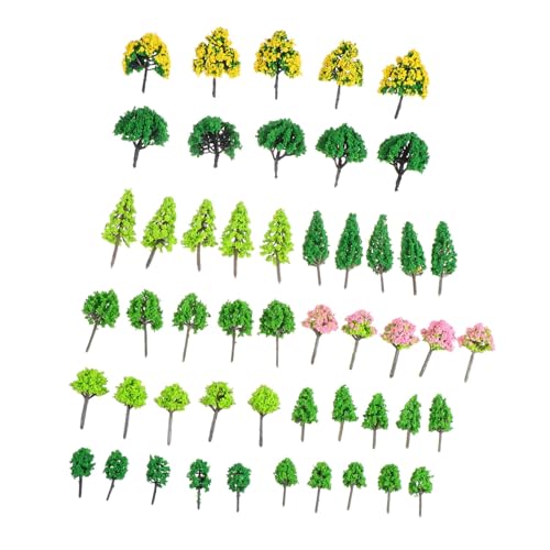Sewroro 55 Stück Teiliges Miniaturbaum Realistische Grüne Modellbäume aus Kunststoff für DIY Sandtisch und Architekturmodelle Vielseitig für Bastelprojekte und Dekoration Sewroro 55 Stück Teiliges Miniaturbaum Realistische Grüne Modellbäume aus Kunststoff für DIY Sandtisch und Architekturmodelle Vielseitig für Bastelprojekte und Dekoration von Sewroro