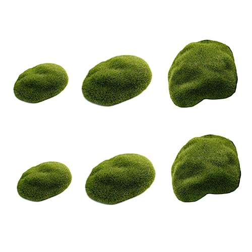 Sewroro 6 Stück Teiliges Moosstein Künstliche Flockige Deko Steine in Naturgetreue Mikro Landschafts Ornamente für Garten Terrasse Wohnzimmer Vielseitige Grün Dekoration Sewroro 6 Stück Teiliges Moosstein Künstliche Flockige Deko Steine in Naturgetreue Mikro Landschafts Ornamente für Garten Terrasse Wohnzimmer Vielseitige Grün Dekoration von Sewroro