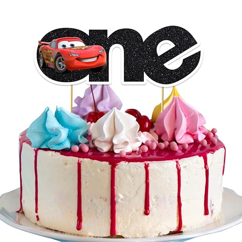 Caars One Kuchendekoration für den 1. Geburtstag, Motiv: Renn-Cars-Thema, lustige und farbenfrohe Kuchendekoration für den ersten Geburtstag, ideal für Rennmottoparty-Zubehör und Feiern Caars One Kuchendekoration für den 1. Geburtstag, Motiv: Renn-Cars-Thema, lustige und farbenfrohe Kuchendekoration für den ersten Geburtstag, ideal für Rennmottoparty-Zubehör und Feiern von Seyal
