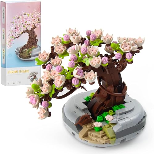 Mini Sakura Bonsai Baum Bausteine Set von Seyaom