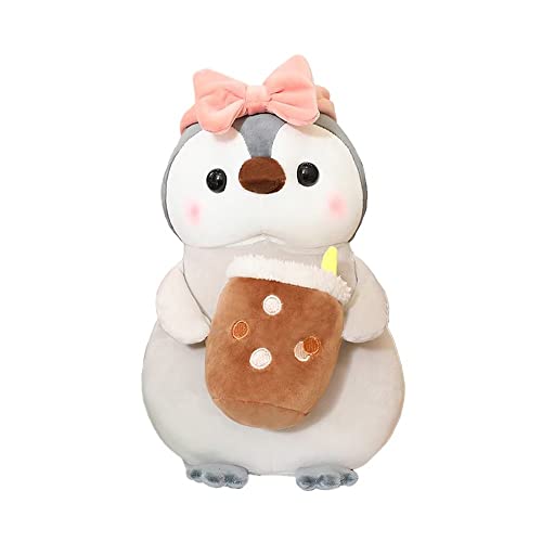 Seyomi Niedlicher Pinguin-Schmetterlings-Schleife, Plüschtier-Pinguin mit Schmetterlingsschleife, Outfit, Geschenke für Kinder (24,9 cm) von Seyomi