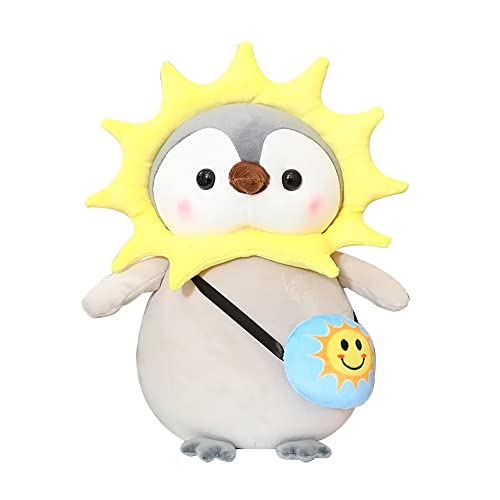 Seyomi Niedliches Pinguin-Sonne-Plüschtier Pinguin mit Sonne, Outfit, Geschenke für Kinder (24,9 cm) von Seyomi