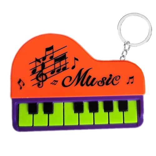 Seyrnicay Piano Keychain, Keyboard Piano Tiny Musical Instruments Keychain with Sound Sensory Gag, Musical Keyboards Music Key Holder Pendant for Music Lovers von Seyrnicay