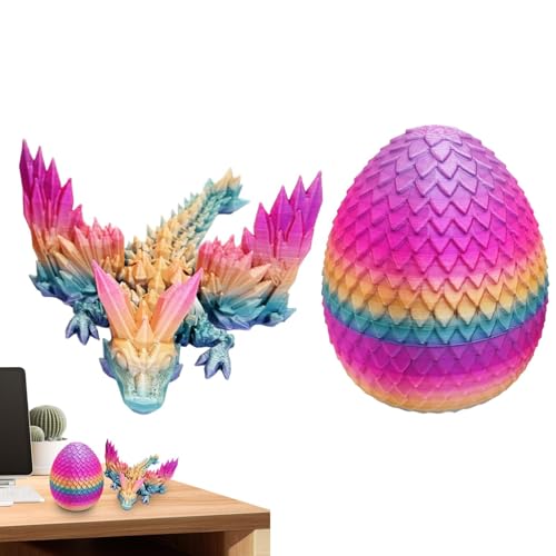 Seyrnicay Rainbow Surprise Egg | Realistisches -gedrucktes Geschenkspielzeug | Stressabbau Fidget Toy Kreativ für Geburtstag Weihnachten Neujahr von Seyrnicay