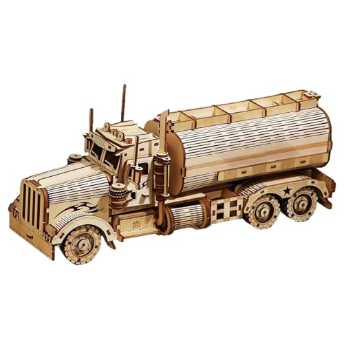 Sghtil 3D-Modellbausatz aus Holz Puzzle für Erwachsene, 3D-Modellbausatz Tankwagen – interaktives Spielzeug zum Zusammenbauen von Eltern-Kind Sghtil 3D-Modellbausatz aus Holz Puzzle für Erwachsene, 3D-Modellbausatz Tankwagen – interaktives Spielzeug zum Zusammenbauen von Eltern-Kind von Sghtil