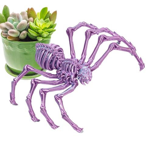 Sghtil 3D-gedrucktes Spinnenspielzeug, Gelenkspinne - 3D-gedruckte Spinnenspielzeuge mit beweglichen Gelenken - 3D bewegliche Spinne Erwachsene Fidget Toys Mystery Spider Halloween Dekorationen von Sghtil