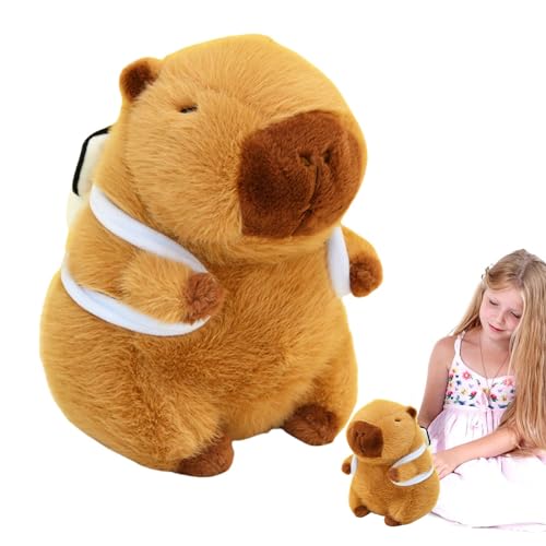 Sghtil Capybara-Plüschtiere, Capybara-Plüsch | Gefülltes Kissen für Kinder | Stofftierspielzeug, Capybara-Plüschtier, süßes Capybara-Plüschtier für Kinder und Heimdekoration, 8,7 Zoll von Sghtil