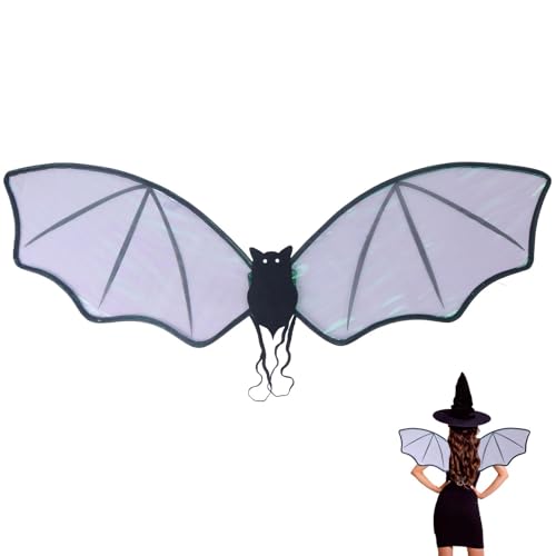 Sghtil Fledermaus-Teufelsflügel, Halloween-Flügel | Gruselige Fledermaus-Kostümflügel,Kostümflügel-Anziehzubehör für Geburtstag, Halloween, Weihnachten von Sghtil