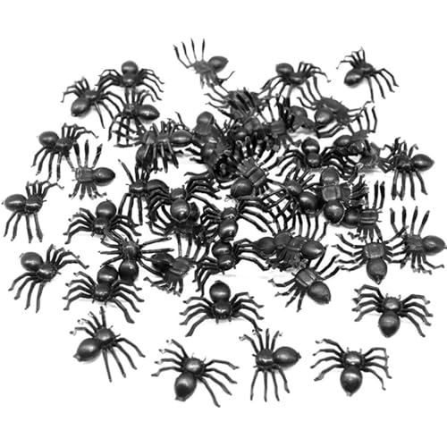Sghtil Gefälschte Spinnen, Halloween-Spinnen,50X Spinnenspielzeugstreiche - Halloween-Streich-Requisiten für Kostümpartys, Karneval, Halloween-Scherzdekoration Sghtil Gefälschte Spinnen, Halloween-Spinnen,50X Spinnenspielzeugstreiche - Halloween-Streich-Requisiten für Kostümpartys, Karneval, Halloween-Scherzdekoration von Sghtil