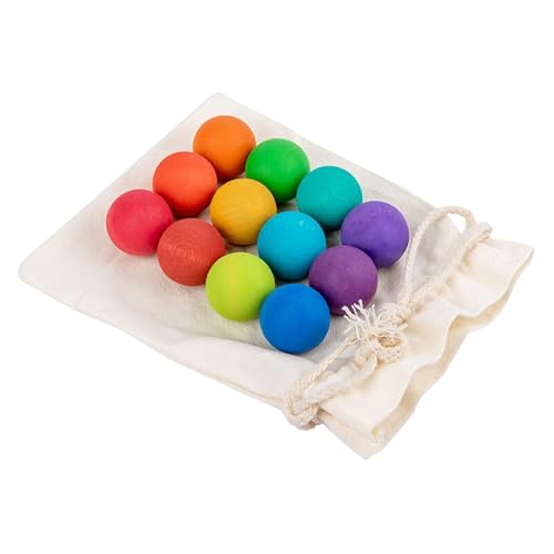 Sghtil Holz Regenbogen Kugel - 12-teiliges Zählspiel Mit Bällen | Lernspielzeug Farbensortierung Spiel Für Kinder Kleinkinder Mädchen Sghtil Holz Regenbogen Kugel - 12-teiliges Zählspiel Mit Bällen | Lernspielzeug Farbensortierung Spiel Für Kinder Kleinkinder Mädchen von Sghtil