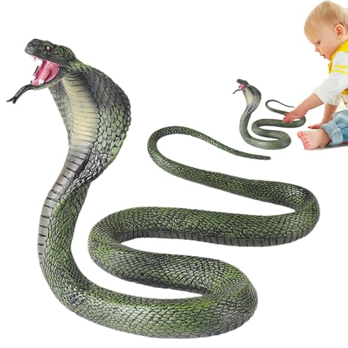 Sghtil Kobra-Spielzeug, falsche Schlange – Figur aus solider Cobra Schlange – lustiges zartes Spielzeug, Halloween-Zubehör, lustige Scherzartikel, Safari-Tierfigur für Erwachsene Sghtil Kobra-Spielzeug, falsche Schlange – Figur aus solider Cobra Schlange – lustiges zartes Spielzeug, Halloween-Zubehör, lustige Scherzartikel, Safari-Tierfigur für Erwachsene von Sghtil
