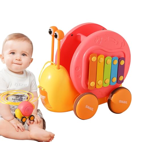 Sghtil Krabbelspielzeug für Babys,Laufendes Schneckenspielzeug - Multifunktionales musikalisches Schneckenspielzeug Kleinkind-Ziehspielzeug,Neuheit Kinder Krabbelspielzeug Kleinkind Schneckenspielzeug von Sghtil