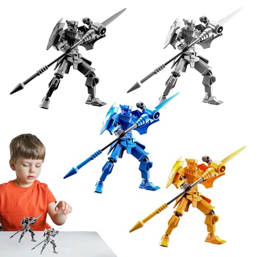 Sghtil Mehrgelenkige Actionfiguren, gedruckte Actionfiguren | Bewegliches Robotermodell Spielzeug 4X | 13 mehrgelenkige Actionfiguren-Roboterspielzeuge, gedruckte Deformations-Puppe, von Sghtil