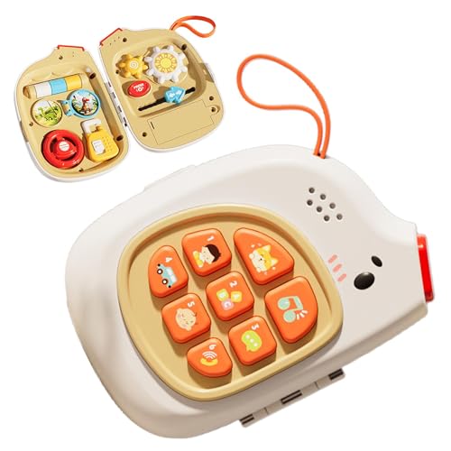 Sghtil Musikalisches Telefonspielzeug, Smartphone-Spielzeug - 2 in 1 Sinnesspielzeug | Geschichtenerzählspielzeug, lustiges Rollenspielspielzeug, süßes Elefanten-Handy für Kinder von Sghtil