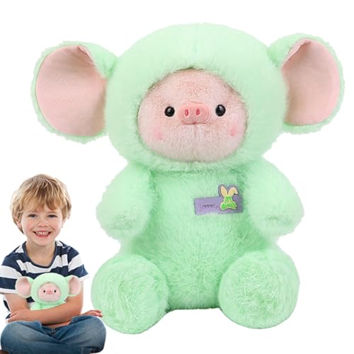 Sghtil Plüschtiere, Plüschtiere – weiches Puppenspielzeug, 9,4 Zoll (24,6 cm), als Elefant verkleidet, Plüschspielzeug zum Kuscheln, Kissen mit Tiermotiv für und Mädchen von Sghtil