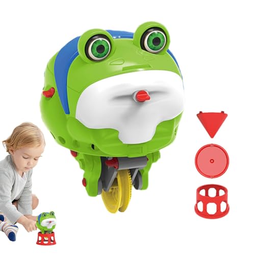 Sghtil Seiltanz-Spielzeug, Gyroskop-Einrad - Lustiges Spielzeug Einrad Seilfrosch,Fingerspitzen-Gyroskop-Balance-Roboter, süßer ausgeglichener Frosch, interaktiver Spaß für Jungen von Sghtil