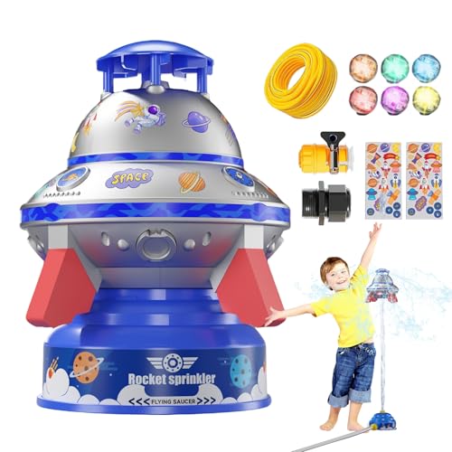 Sghtil Sprinkler Spielzeug | Wassersprenger Für Kinder - 360° Rotierender Tragbarer UFO-Sprinkler Mit Beleuchtung Für Gartenpartys Spielplätze Parks Kindergärten Sghtil Sprinkler Spielzeug | Wassersprenger Für Kinder - 360° Rotierender Tragbarer UFO-Sprinkler Mit Beleuchtung Für Gartenpartys Spielplätze Parks Kindergärten von Sghtil