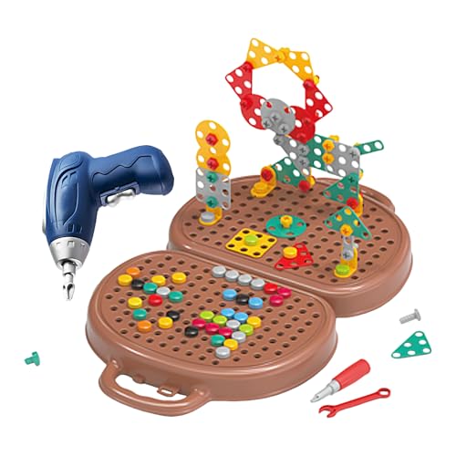 Sghtil Werkzeug-Set für Kleinkinder | Schraubbox mit elektrischem Schraubendreher | Lernspiel für Feinmotorik, Mädchen und ab 3 Jahren Sghtil Werkzeug-Set für Kleinkinder | Schraubbox mit elektrischem Schraubendreher | Lernspiel für Feinmotorik, Mädchen und ab 3 Jahren von Sghtil