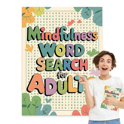 Sghtil Word -Suchbücher, Erwachsene Word -Suchbücher - Entspannende Spiele für Stressabbau | Entspannendes Wort Suchbuch für Erwachsene und Senioren Fun Word Suchspiel für Stressabbau, einschließlich von Sghtil