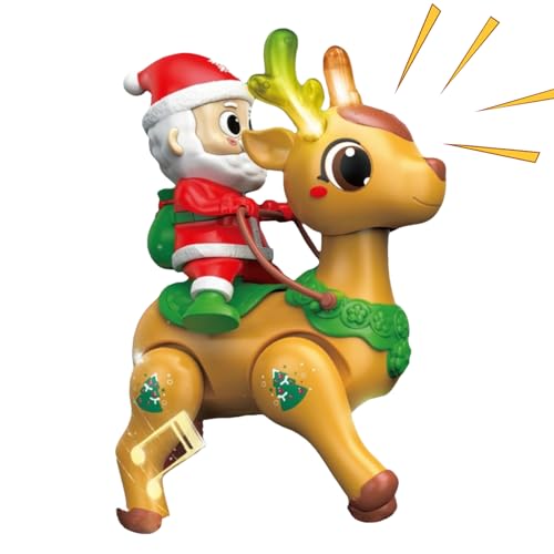 Shaersu Bewegendes Spielzeug Für Babys,Hilft Beim Krabbeln Baby Musik Spielzeug | Leuchtende Santa Figur Frühes Lernspielzeug Für Kindergarten Krippe Bodenzeit Shaersu Bewegendes Spielzeug Für Babys,Hilft Beim Krabbeln Baby Musik Spielzeug | Leuchtende Santa Figur Frühes Lernspielzeug Für Kindergarten Krippe Bodenzeit von Shaersu