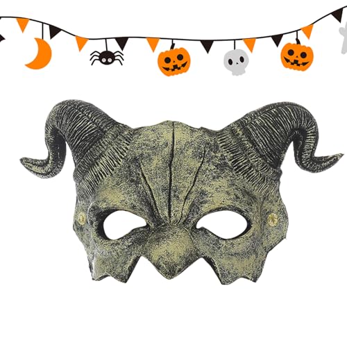 Shaersu Kostüm Gesichtsbedeckung, Gruselige Cosplay Halbgesichtsmaske für Kostüm, Grusel Party Cosplay Kopfzier Für Festumzüge Partys Und Feste Shaersu Kostüm Gesichtsbedeckung, Gruselige Cosplay Halbgesichtsmaske für Kostüm, Grusel Party Cosplay Kopfzier Für Festumzüge Partys Und Feste von Shaersu