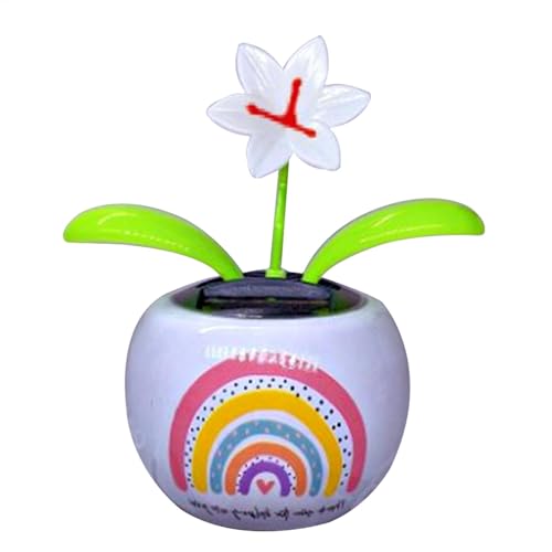 Shaersu Solar Wackelfigur Auto, Tanzende Blumen Solarbetrieben, Auto-Armaturenbrett-Zubehör, Sonnenblumen Autoverzierung In Bunten Töpfen, Solarbetriebenes Ornament von Shaersu