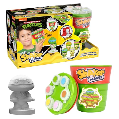 Shaker Maker, Puder zum Erstellen von Charakteren, Kunst und Handwerk, Ninja-Turtles, für Kinder ab 5 Jahren, HK000 von Shaker Maker