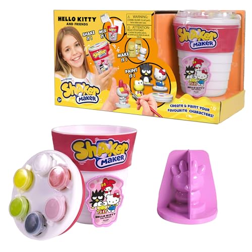 Shaker Maker, Spielpuder, Spielfiguren, Kunst und Handwerk, Hello Kitty, für Kinder ab 5 Jahren, HKH00, Mehrfarbig von Shaker Maker