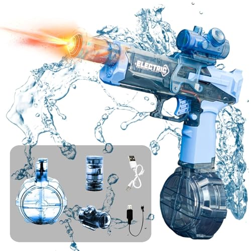 Shamdrea Elektrische Wasserpistole Ultimate Battle Rifle: Leistungsstarker Spaß for Erwachsene und Kinder, perfekt for sommerliche Pool- und Strandabenteuer(Blue) von Shamdrea