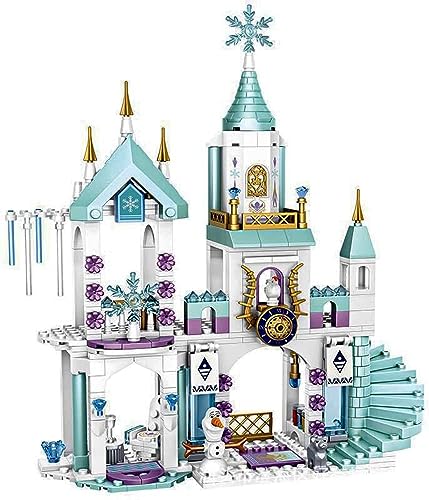 Gefrorenes Spielzeug für Mädchen, Anna ELSA Prinzessin Schloss Bausatz für Kinder Kreatives Geschenk,Spielzeug Gebäude, Landschaft-Schlösser von Shamoparty