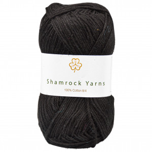 Shamrock Yarns 100% Baumwolle 8/4 Garn 01 Schwarz von Shamrock Yarns